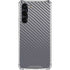 Silver Carbon Fiber Specialty Texture Material Galaxy S24 FE Clear Case